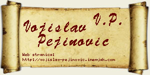 Vojislav Pejinović vizit kartica